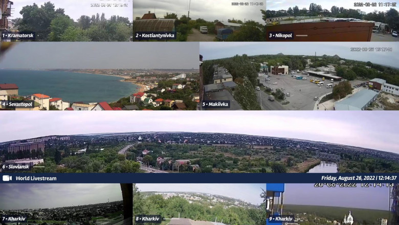 Live just now in Ukraine t aSloviansk, Sevastopol, Kharkiv