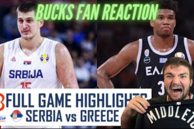 Serbia vs Greece Highlights OVERTIME REACTION (GIANNIS VS JOKIC)