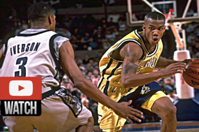 Allen Iverson Vs. Stephon Marbury NIT Duel Highlights Hoyas Vs. Yellow Jackets (11.22.95) - Crazy!!