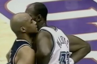 Charles Barkley vs Karl Malone HEATED Moments (1997 WCF)