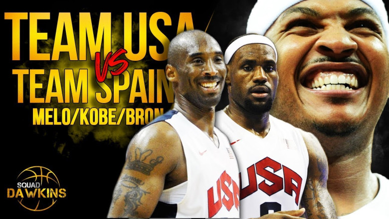 Melo, LeBron, Kobe, KD x 2012 Team USA DESTROY Spain | SQUADawkins