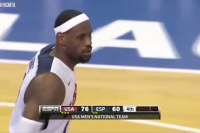 LeBron James, Kobe Bryant, Kevin Durant, Carmelo Anthony DESTROY Spain  vs Team USA Full Highlights