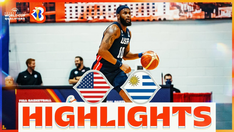 USA - URU | Basketball Highlights - FIBAWC 2023 Qualifiers