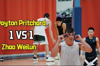 【1V1】Celtics Guard Payton Pritchard  VS 16 Years Old Chinese Guard Zhao Weilun & D1 Players