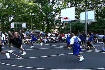 Dr. J Plays Basketball with Friends Philadelphia 52nd & Parkside June 1999