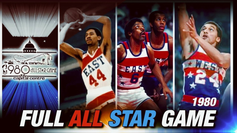 1980 NBA All Star Game ⭐️ Magic, Bird, Gervin, Kareem, Moses