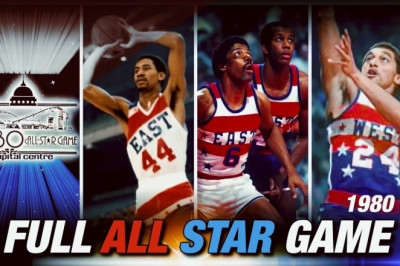 1980 NBA All Star Game ⭐️ Magic, Bird, Gervin, Kareem, Moses