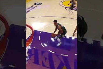 Giannis just bodied LeBron 😤 #shorts