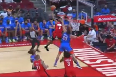 Jalen Green dunks it so hard...