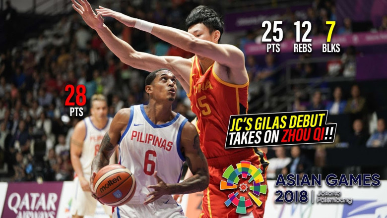 Jordan Clarkson Debuts for the Philippines vs 周琦 (Zhou Qi) Full Duel Highlights (21.08.18) [1080p]