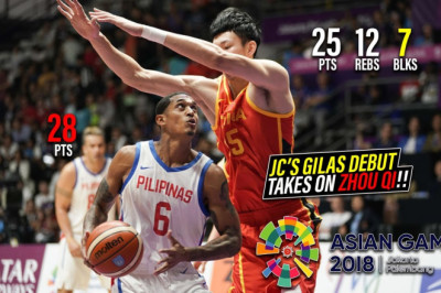 Jordan Clarkson Debuts for the Philippines vs 周琦 (Zhou Qi) Full Duel Highlights (21.08.18) [1080p]
