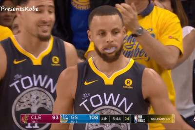 Steph Curry goes 5/5 from 3 in the 4th after Kendrick Perkins Talks Shit! Finals Game 2 (06/03/2018)