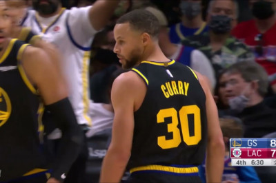Steph Curry goes Psycho from Deep After Hard Foul and a Tech! Warriors vs. Clippers (11/28/2021)