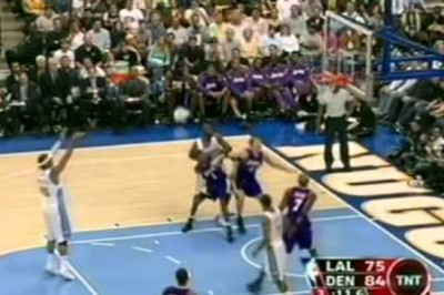 Carmelo Anthony 33 pts vs Kobe Bryant 42 pts,season 2006 nuggets vs lakers