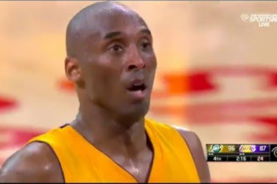 Kobe Bryant Amazing last 3 minutes in his FINAL GAME vs Jazz (04/13/16)