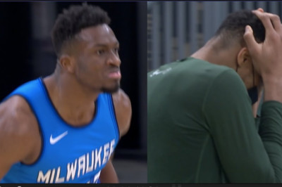 Giannis SHOCKED His Big Bro Thanasis Antetokounmpo Throws Down Monster Putback! Blazers Vs Bucks