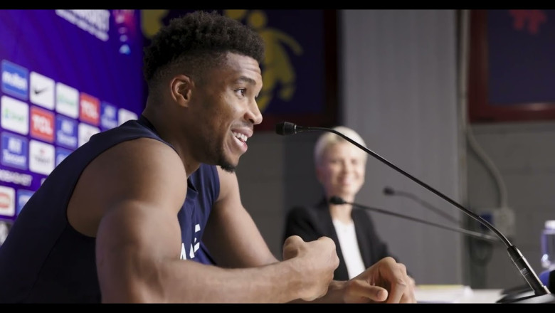 Giannis Speaks With The Media After Dropping 41 Points On Ukriane In EuroBasket 2022