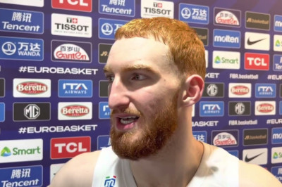 Nico Mannion reacts to Italy's comeback win over Croatia