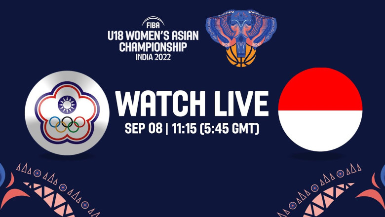 LIVE - Chinese Taipei v Indonesia | FIBA U18 Women's Asian Championship 2022 - Division A