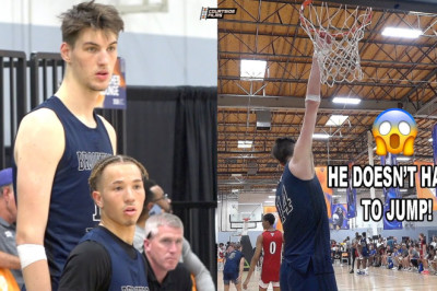 7-FOOT-6 OLIVIER RIOUX IS A CHEAT CODE!! World's TALLEST Teenager CAN NOT BE STOPPED!