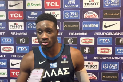 Thanasis delighted that Kostas could play with him and Giannis Antetokounmpo