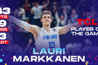 Lauri MARKKANEN makes history! 🇫🇮 | 43 PTS / 9 REB / 3 AST | TCL Player of the Game vs. Croatia