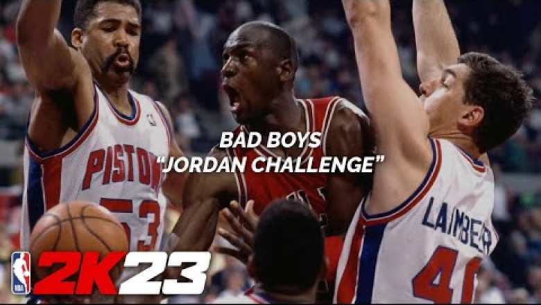 NBA 2K23 GAMEPLAY | JORDAN CHALLENGE: BAD BOYS - CHICAGO BULLS VS. DETROIT PISTONS