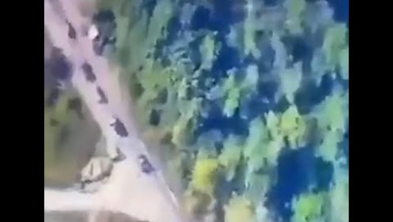 Russians Shown Retreating Over the Oskil River