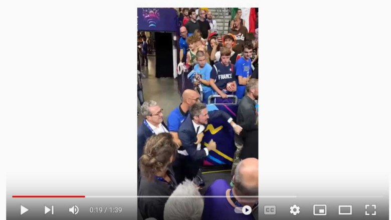 Another angle - Gianmarco Pozzeccos Crazy emotions after defeating Serbia