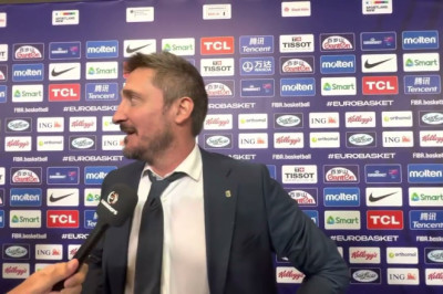 Gianmarco Pozzecco: I just hugged Giannis Antetokounmpo in the locker rooms, he's such a nice person