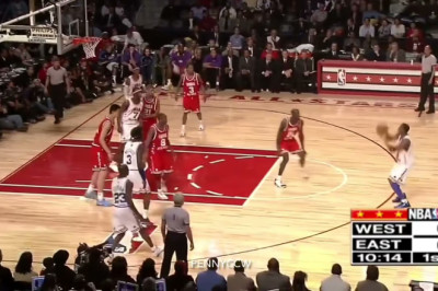 Allen Iverson, Michael Jordan & Kobe Bryant highlights in 2003 NBA All Star Game HD