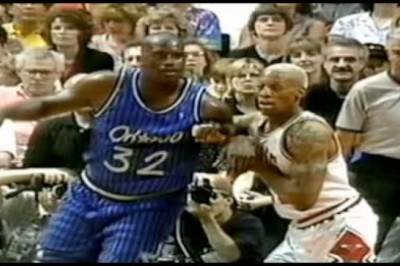 Dennis Rodman locks down Shaq - 1996 ECF Game 1