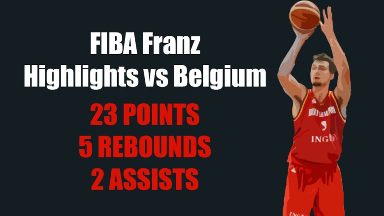 FIBA Franz Wagner Highlights vs Belgium | 23 pts 5 rebs 2 ast | Orlando Magic NBA