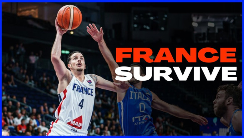 France survive | France vs Italy Quarter-Finals #eurobasket2022 #bringthenoise