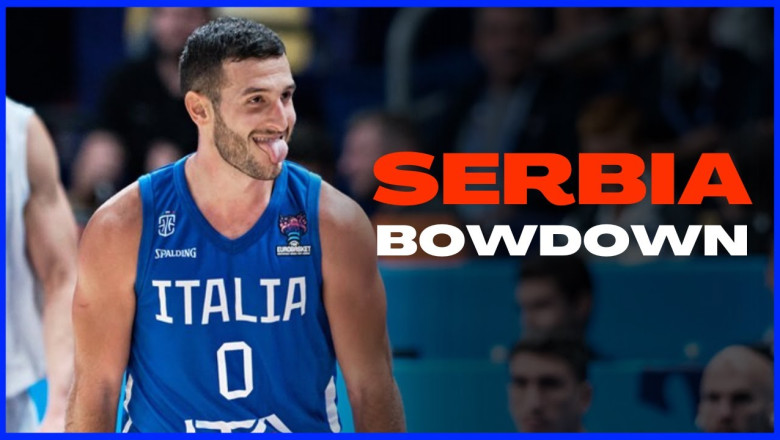 Marco Spissu &amp; the Italy shock Serbia  #eurobasket2022  #BringTheNoise