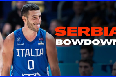 Marco Spissu & the Italy shock Serbia  #eurobasket2022  #BringTheNoise