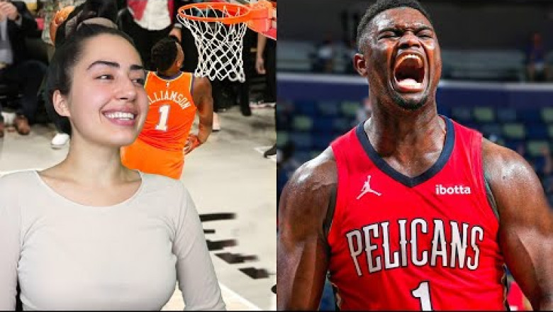 SOCCER FAN REACTS TO Zion Williamson's Most UNREAL NBA Plays !