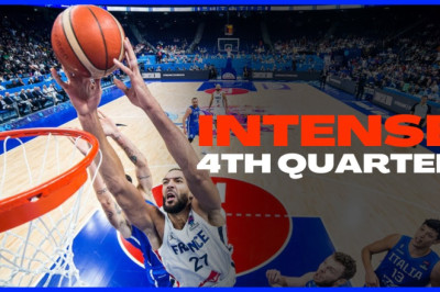 Intense 4th Quarter | France vs Italy #eurobasket2022 #bringthenoise