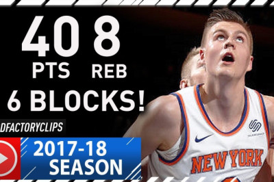 Kristaps Porzingis EPIC Highlights vs Pacers (2017.11.05) - Career-HIGH 40 Pts, 8 Reb, 6 Blocks!