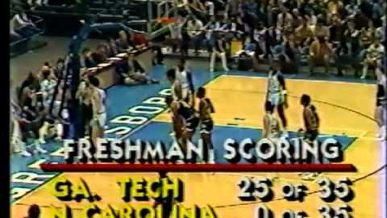 Michael Jordan 39 pts vs. Georgia Tech - College Career High - 1983