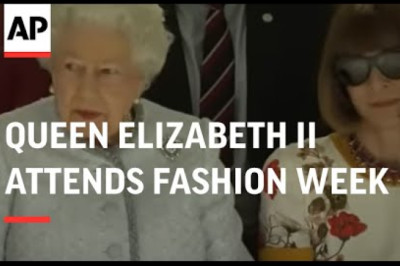 At 91, Queen Elizabeth II attends first Fashion Week show
