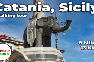 Catania, Sicily Walking Tour - With Captions!