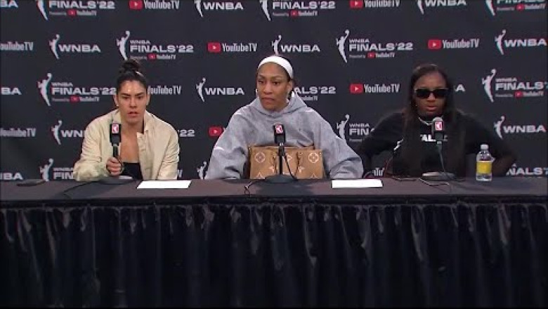 Kelsey Plum, A'ja Wilson Interview Post Game 3 Loss | WNBA Finals Las Vegas Aces vs Connecticut Sun