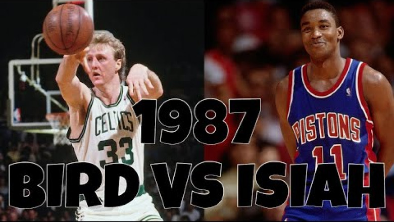 Larry Bird Highlights vs Isiah Thomas Highlights 1987 ECF Game 2