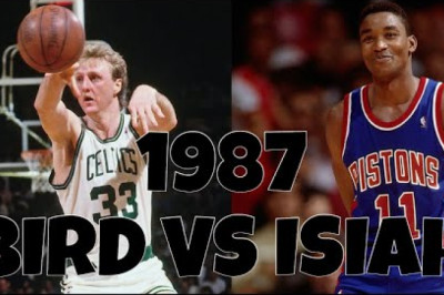 Larry Bird Highlights vs Isiah Thomas Highlights 1987 ECF Game 2