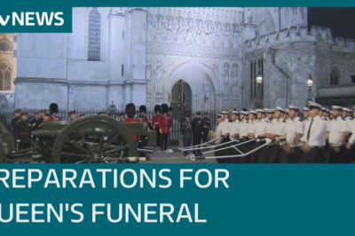 Preparations made for late Queen's state funeral as details of service announced | ITV News