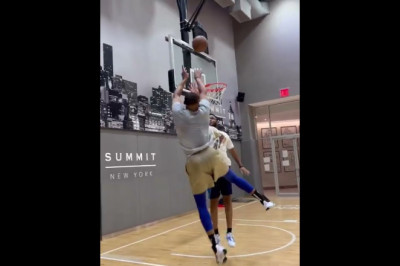 RUSSELL WESTBROOK 's LATEST OFF SEASON(2022) WORK OUT IN A PRIVATE GYM IN NEW YORK