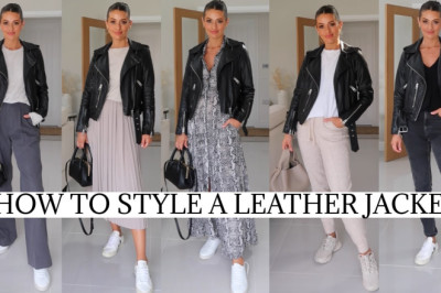 HOW TO STYLE A LEATHER JACKET | 5 WAYS TO WEAR