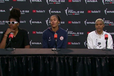 Jonquel Jones, Alyssa Thomas, Courtney Williams After Losing WNBA Finals, Connecticut Sun vs LV Aces