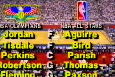 Michael Jordan - USA v NBA Stars 1984
